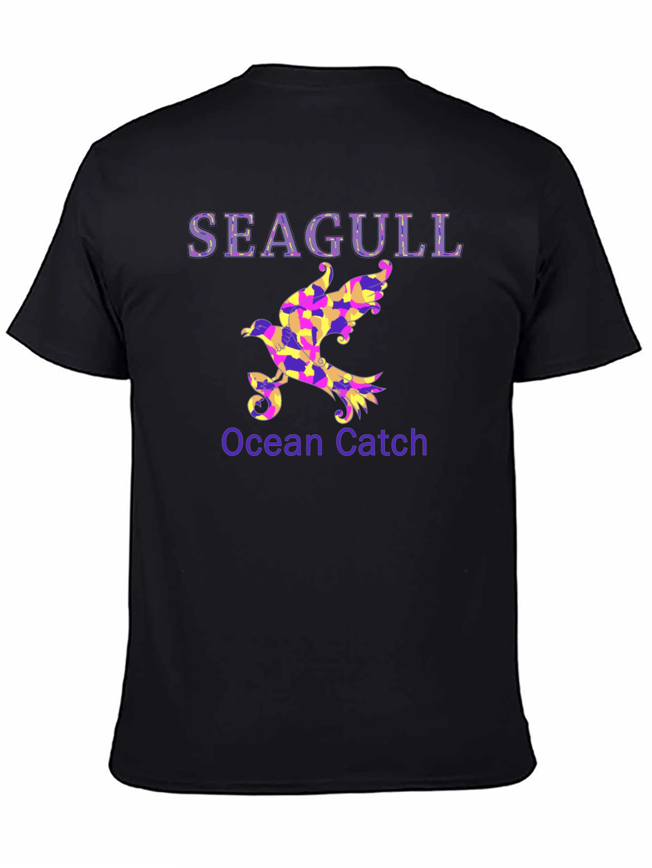 Seagull Ocean Catch Graphic T-Shirt