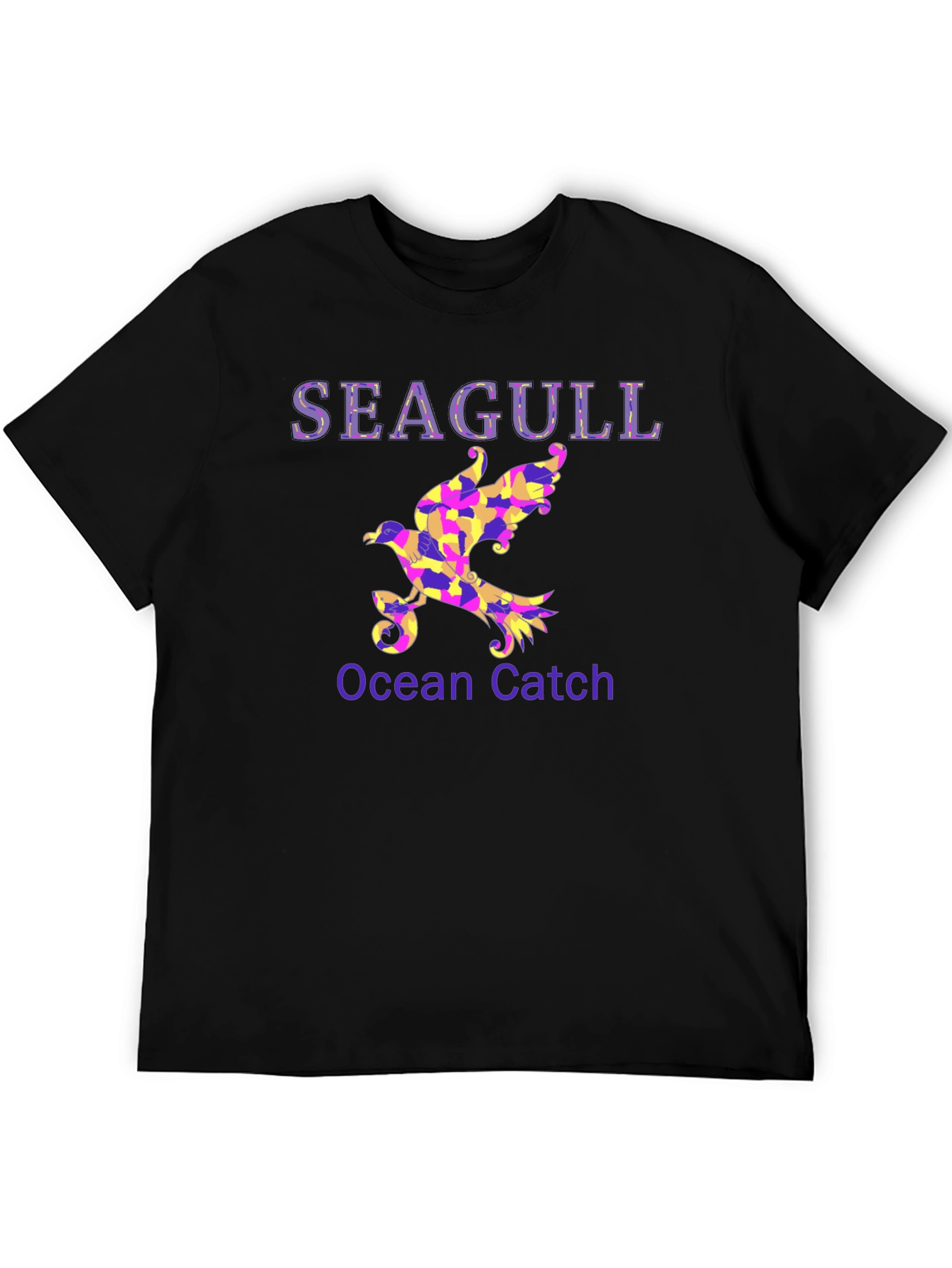 Seagull Ocean Catch Graphic T-Shirt