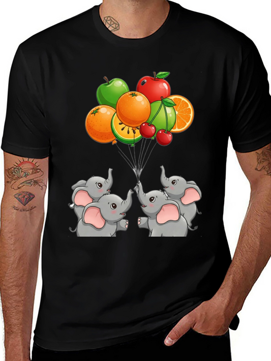Elephant & Fruit Graphic Tee