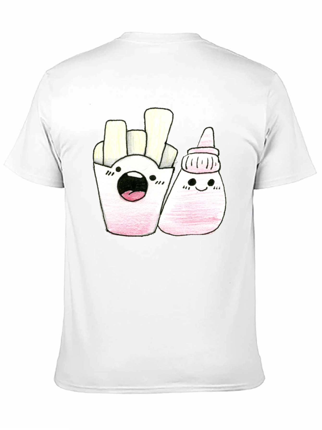 Kawaii Fries & Ketchup Graphic Tee