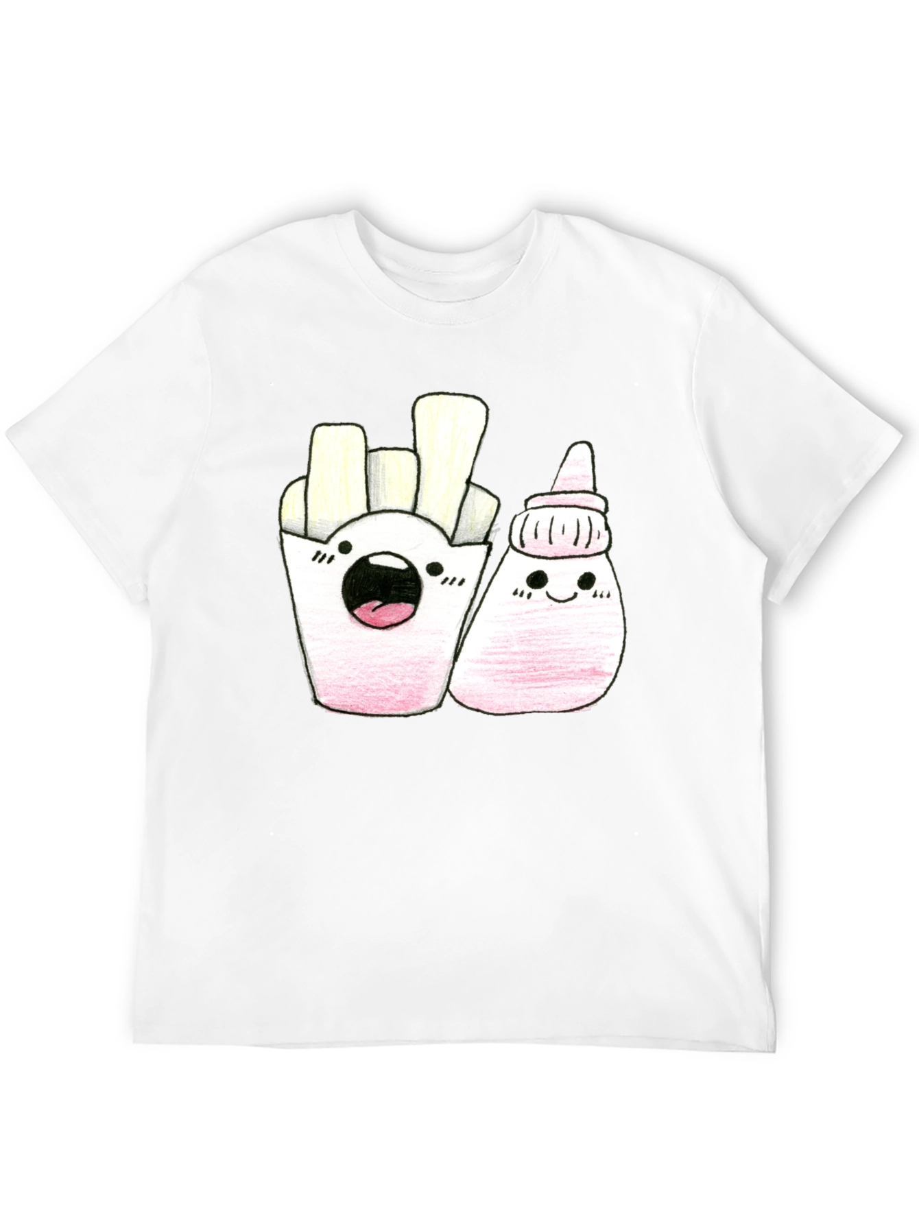 Kawaii Fries & Ketchup Graphic Tee