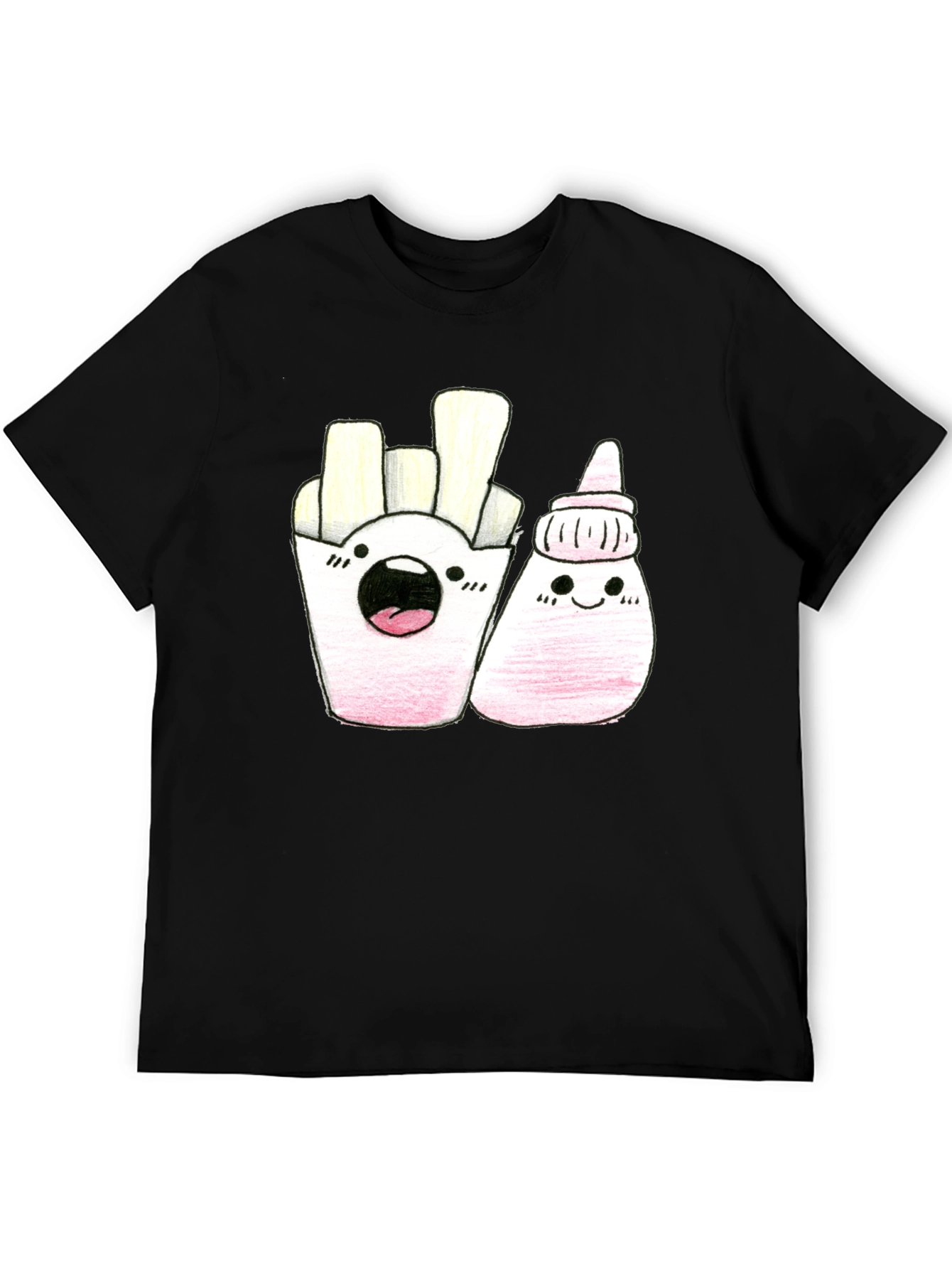 Kawaii Fries & Ketchup Graphic Tee