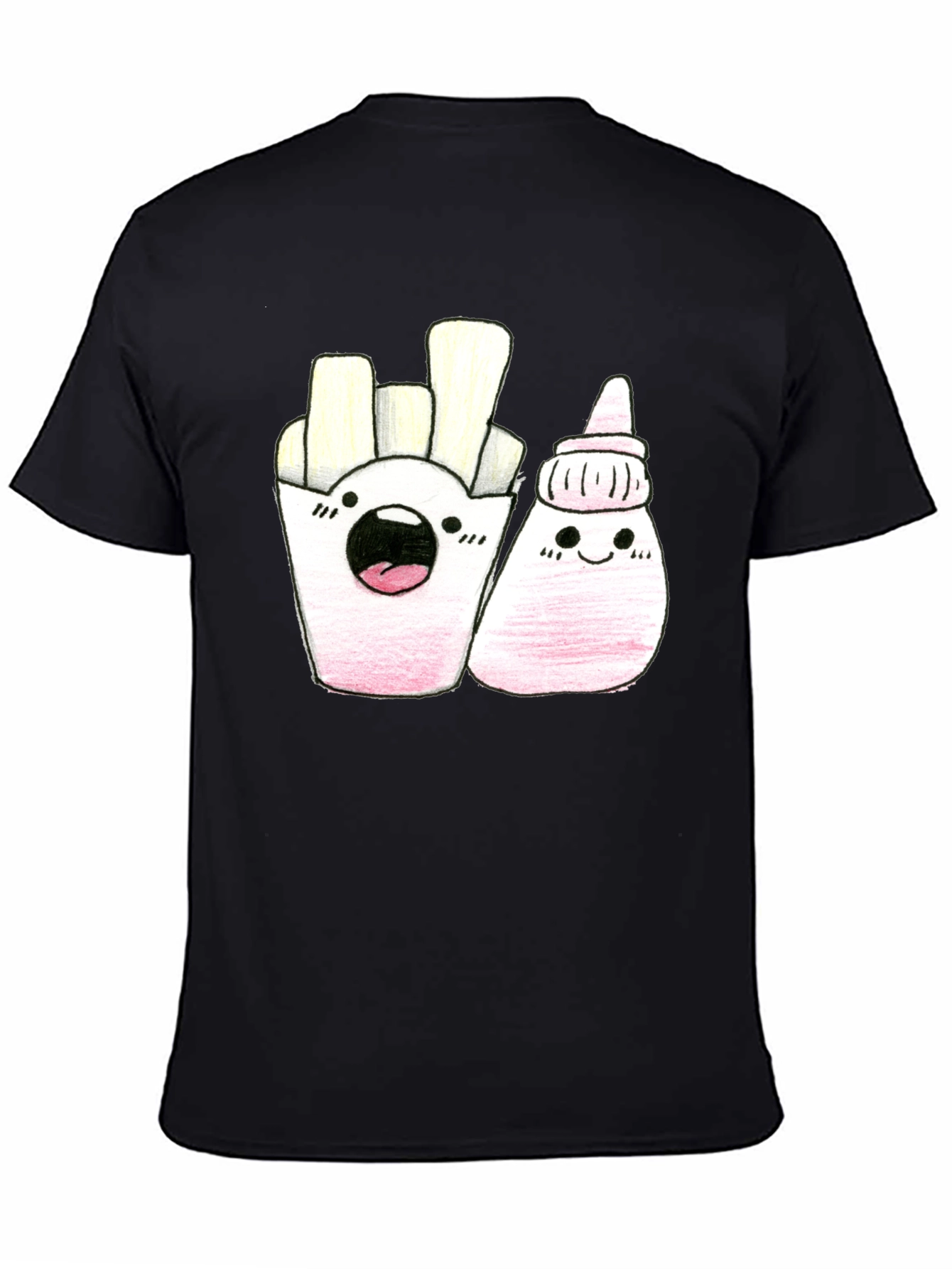 Kawaii Fries & Ketchup Graphic Tee