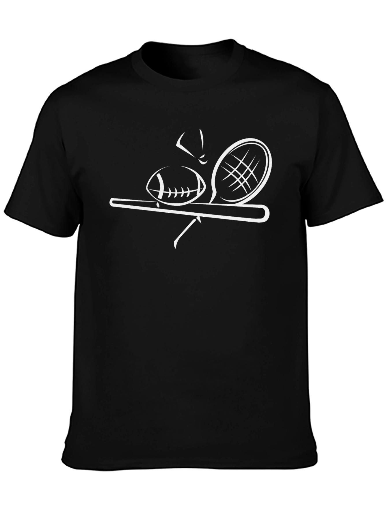 Sports Icon Black T-Shirt