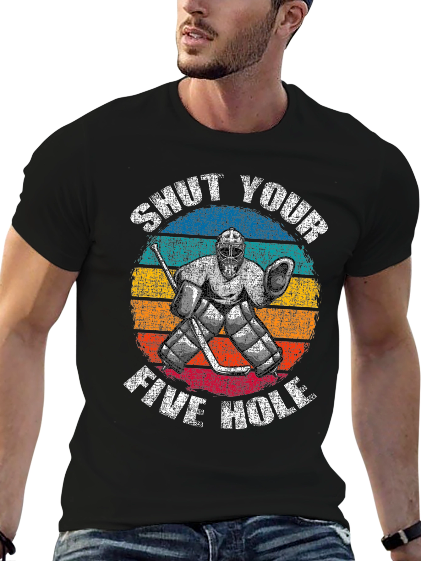 Shut Your Five Hole Hockey T-Shirt