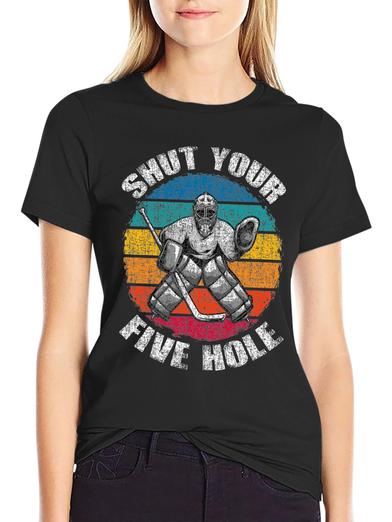 Shut Your Five Hole Hockey T-Shirt