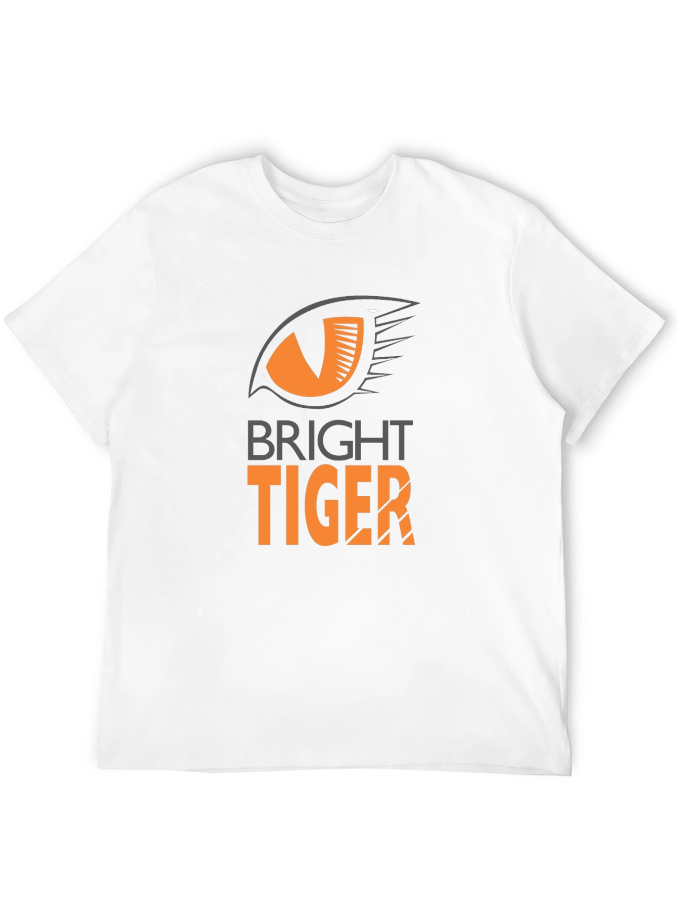 Bright Tiger Graphic Tee - Black Cotton Blend