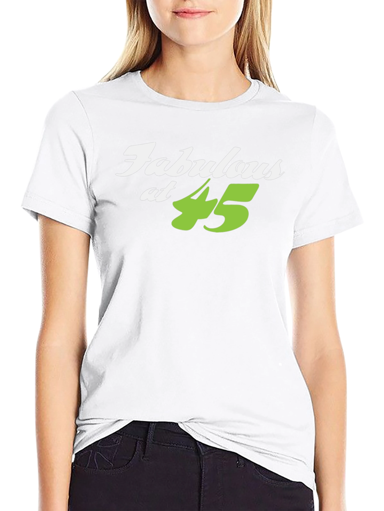 Fabulous at 45 Black T-Shirt