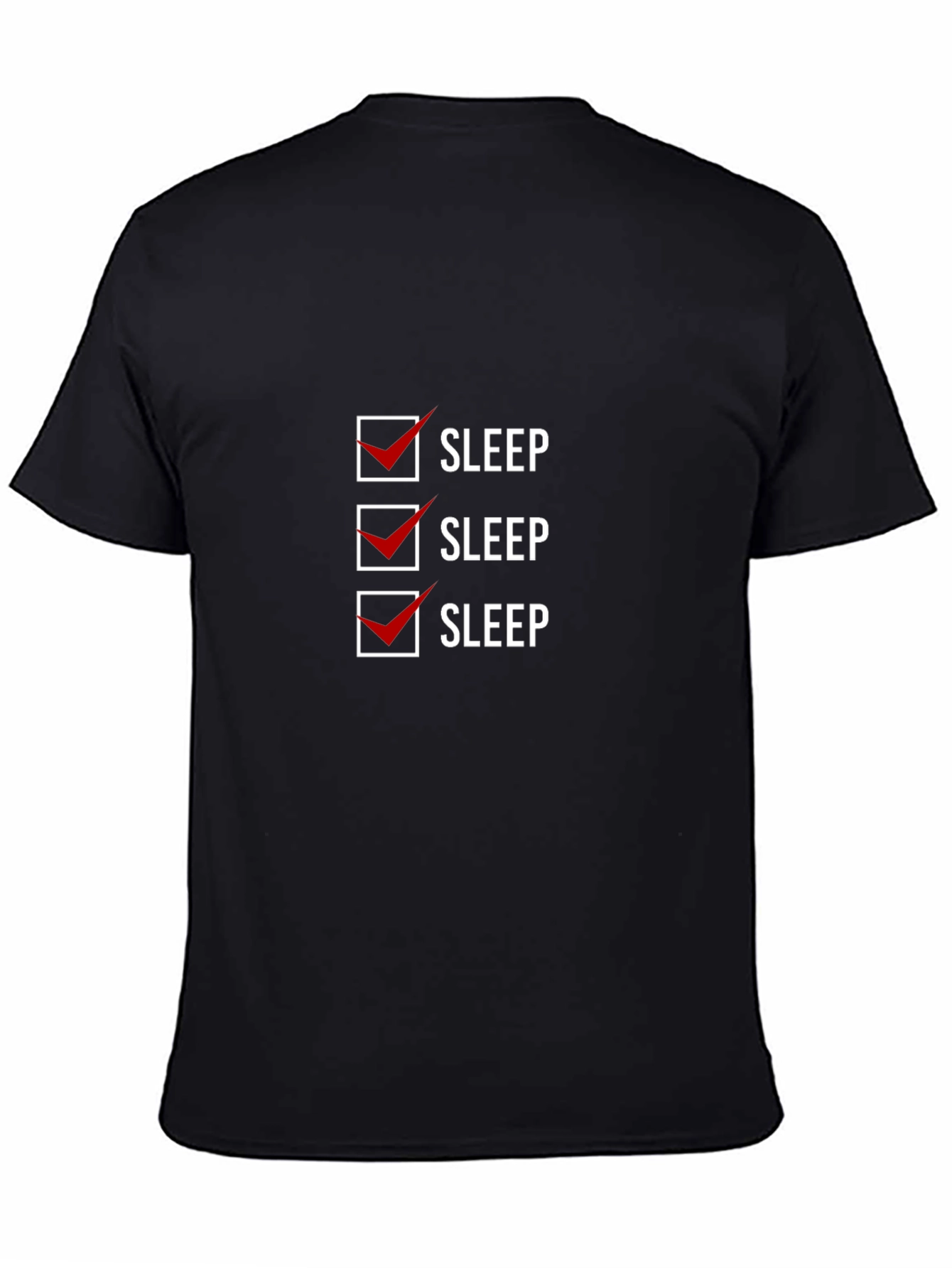 Sleep Checkbox Graphic Tee - Soft Cotton Blend