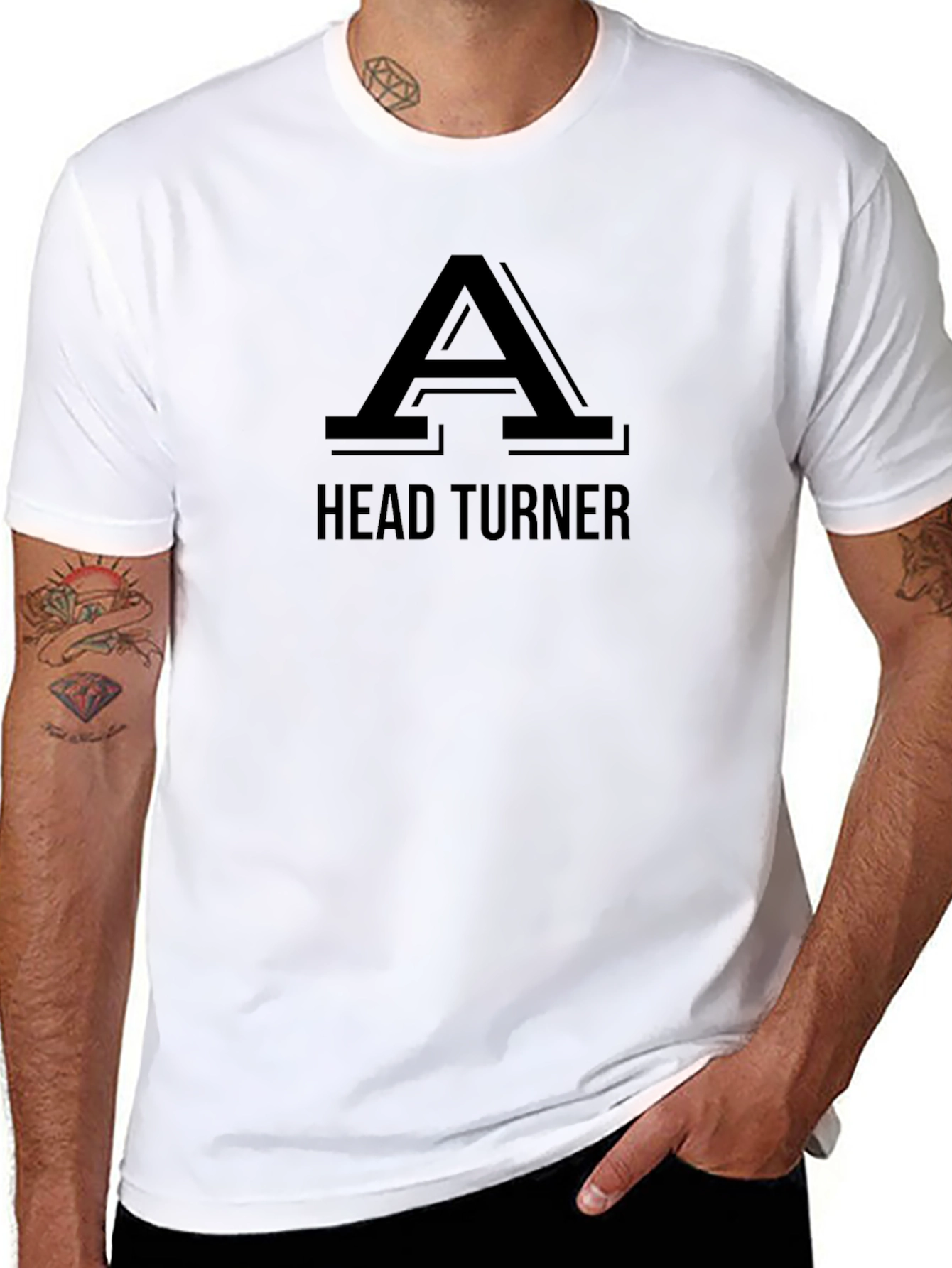 Head Turner Graphic T-Shirt - Bold Black Tee