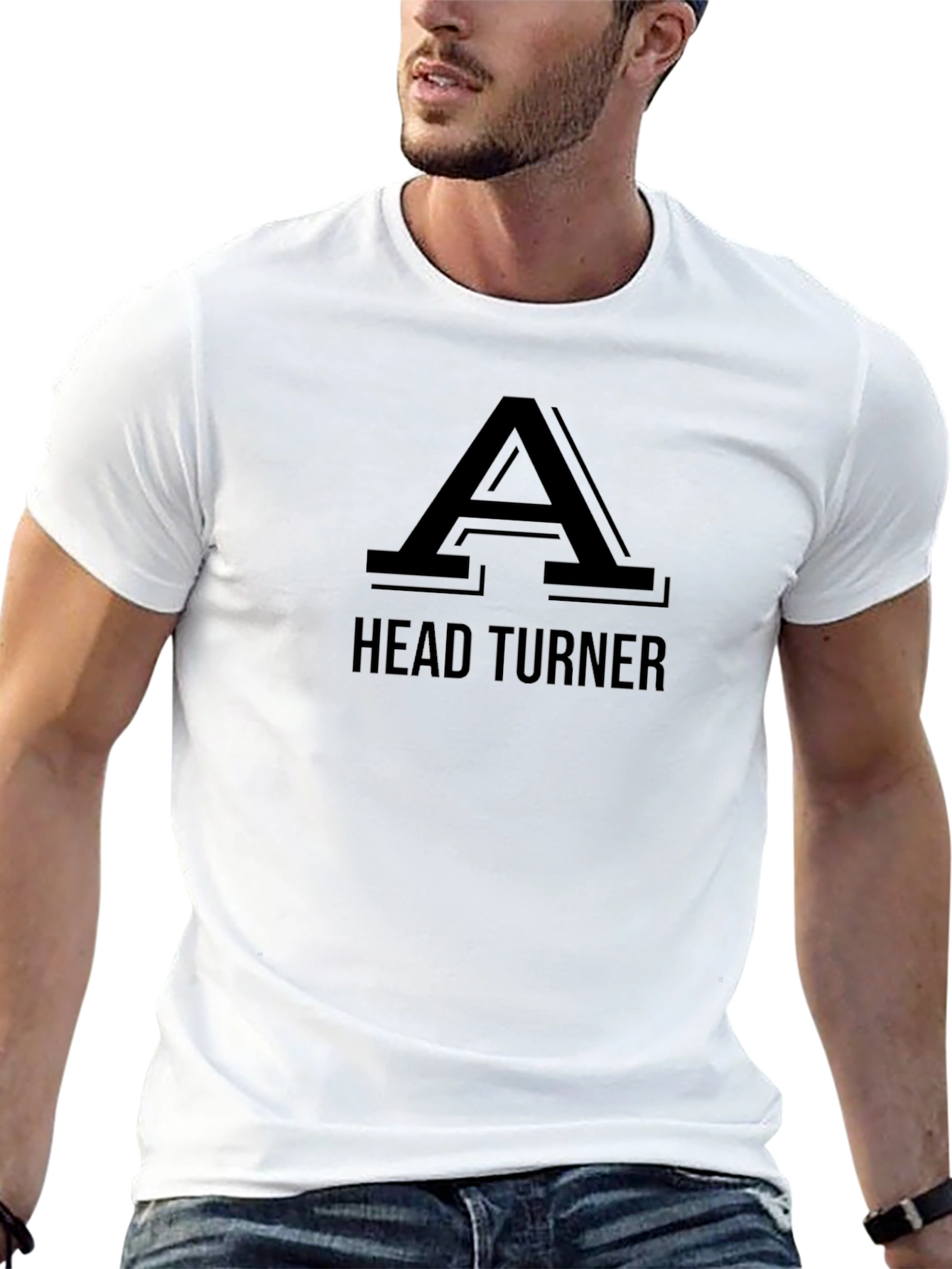 Head Turner Graphic T-Shirt - Bold Black Tee