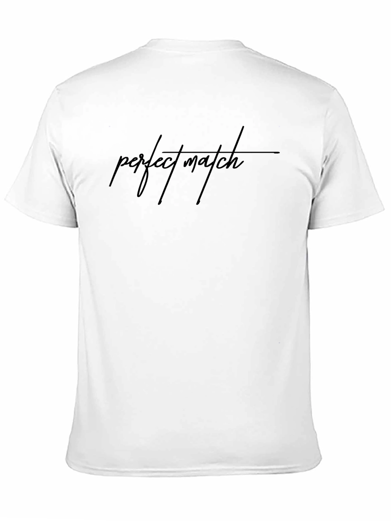 Perfect Match Black Graphic Tee