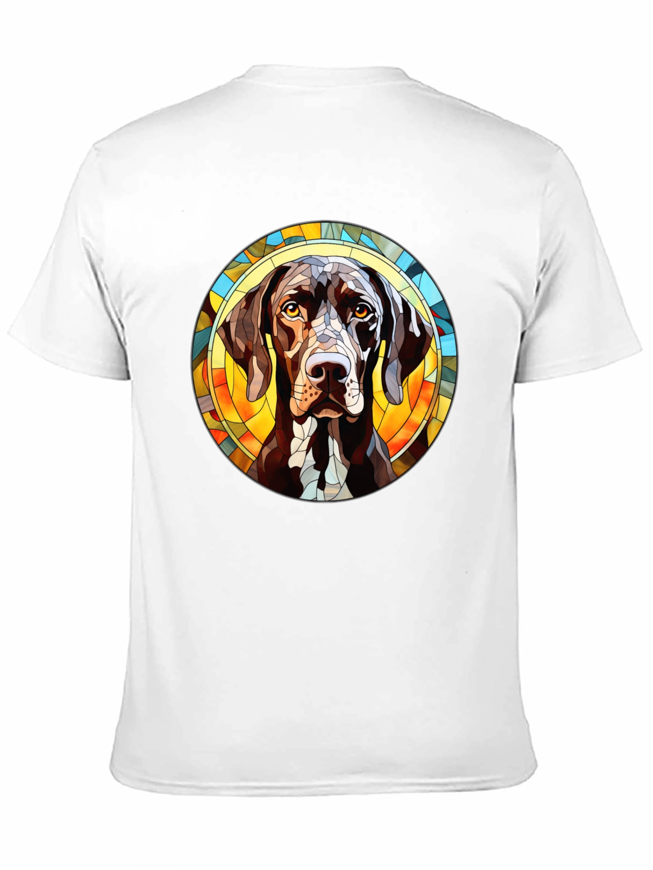 Dog Breed Stained Glass T-Shirt - Unique Design