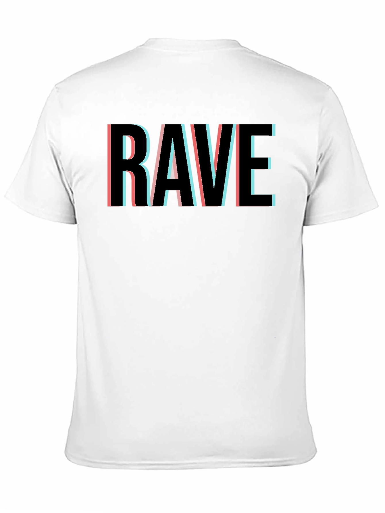 Rave Glitch T-Shirt - Black Graphic Tee