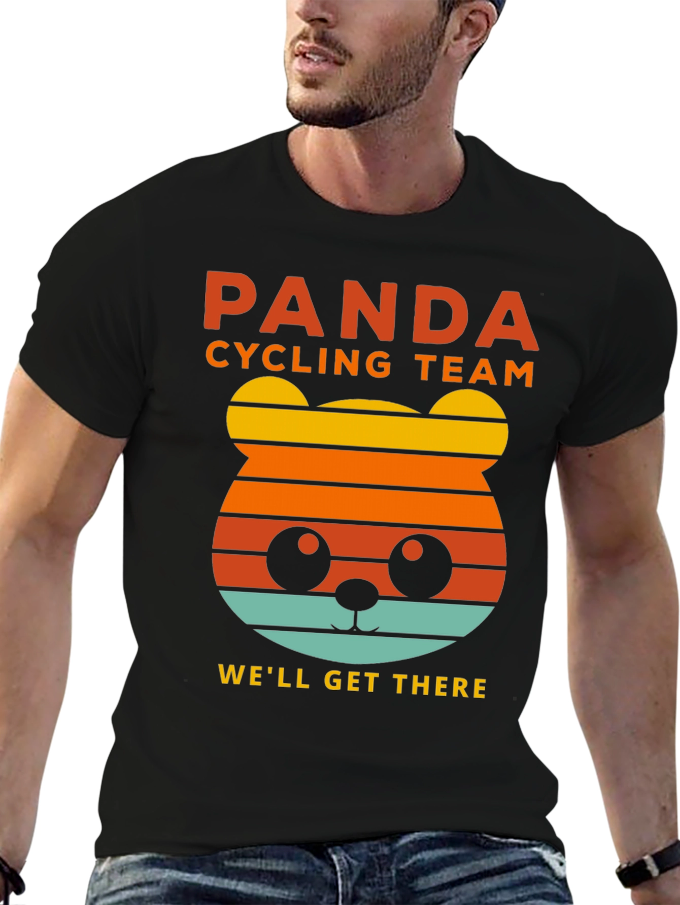 Panda Cycling Team Graphic Tee