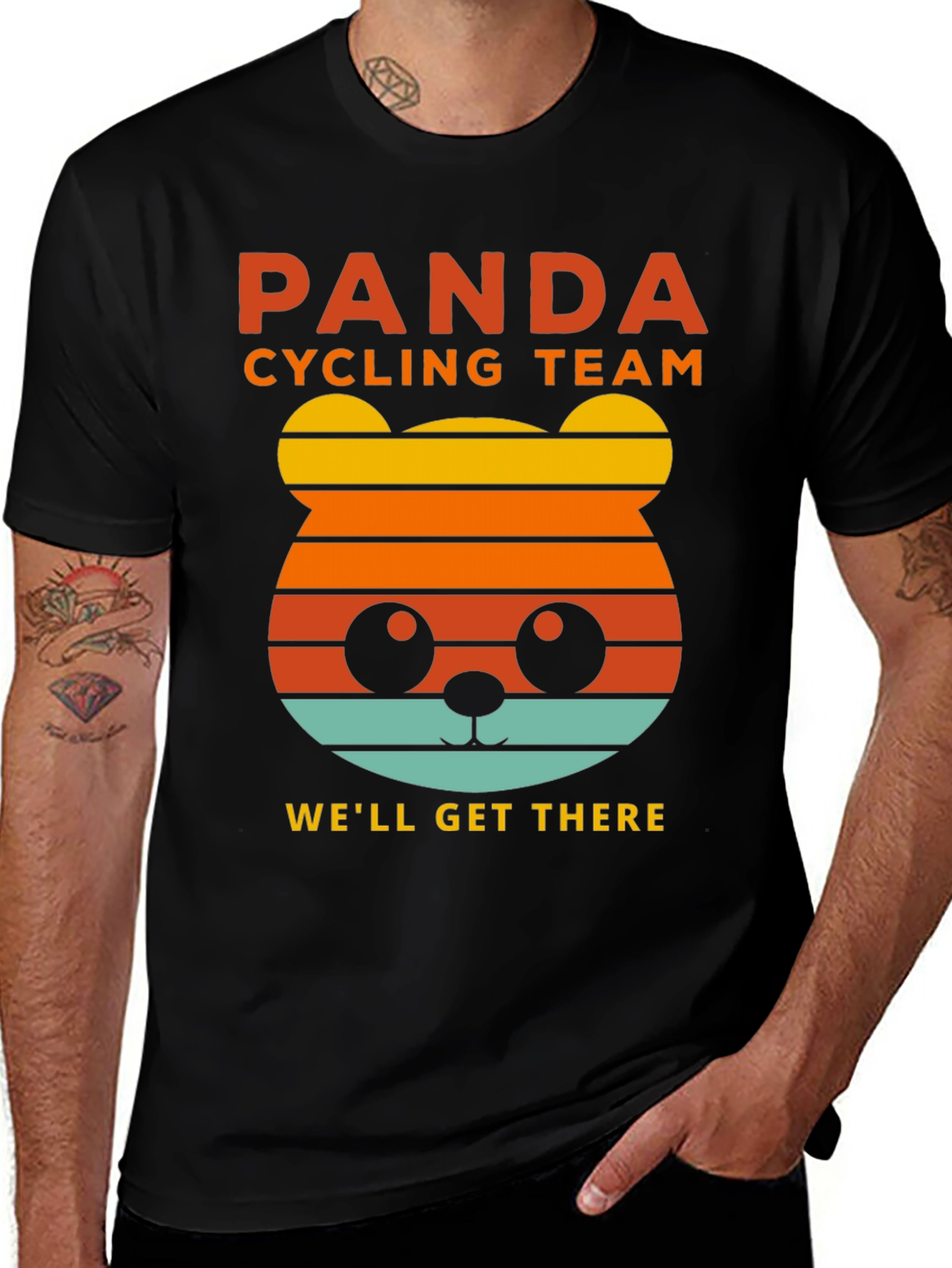 Panda Cycling Team Graphic Tee