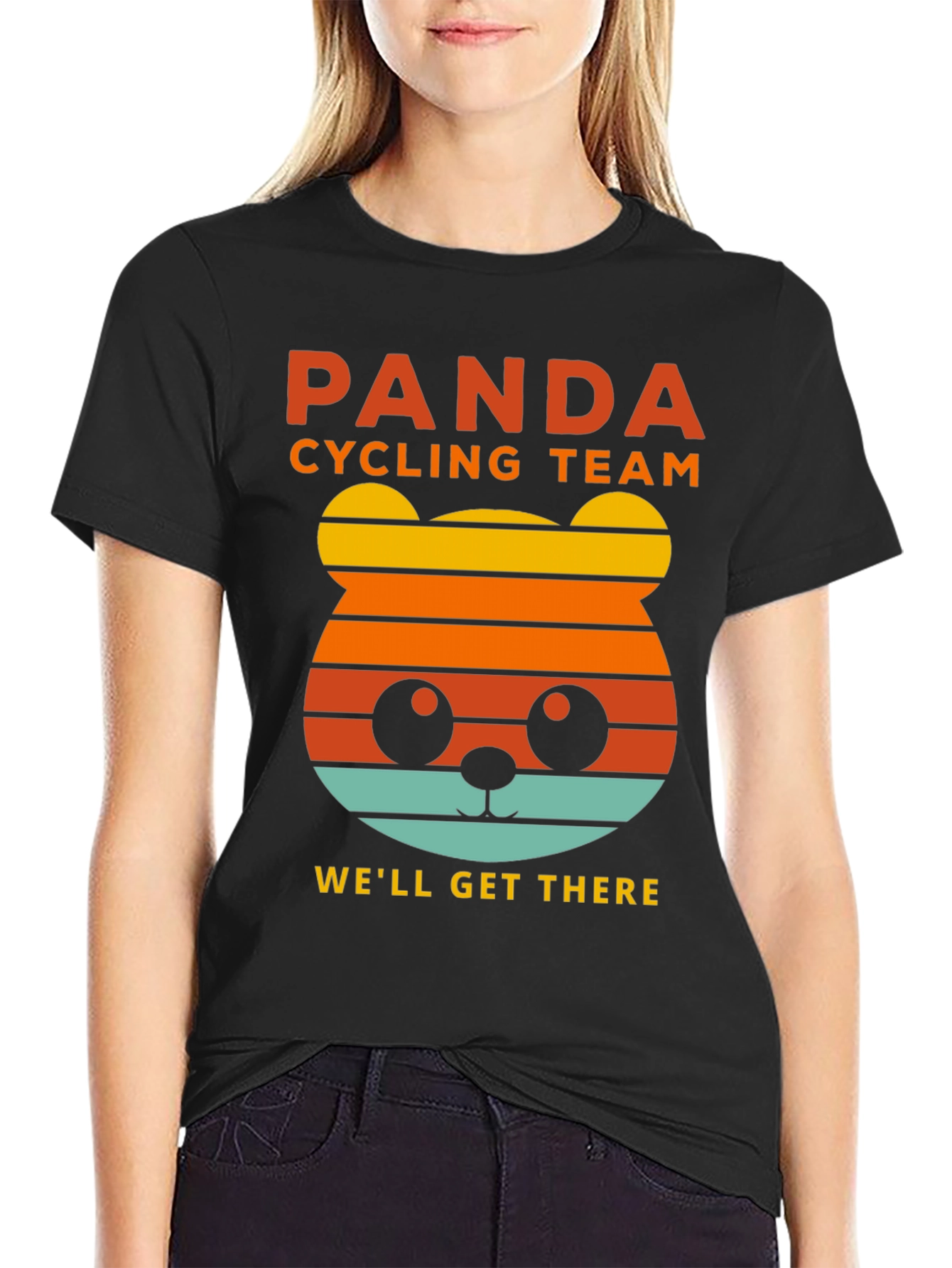 Panda Cycling Team Graphic Tee