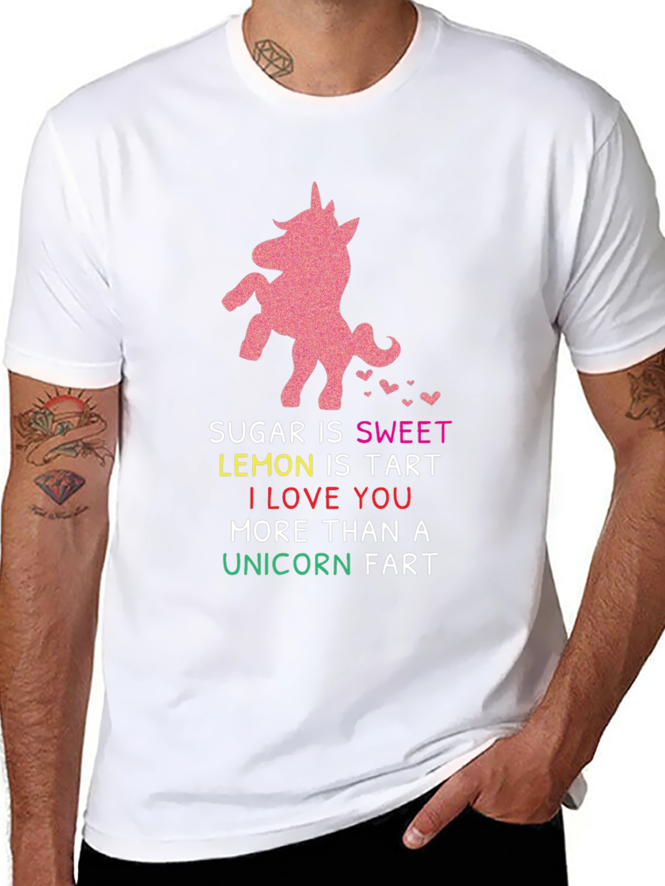 Unicorn Fart Graphic Novelty T-Shirt