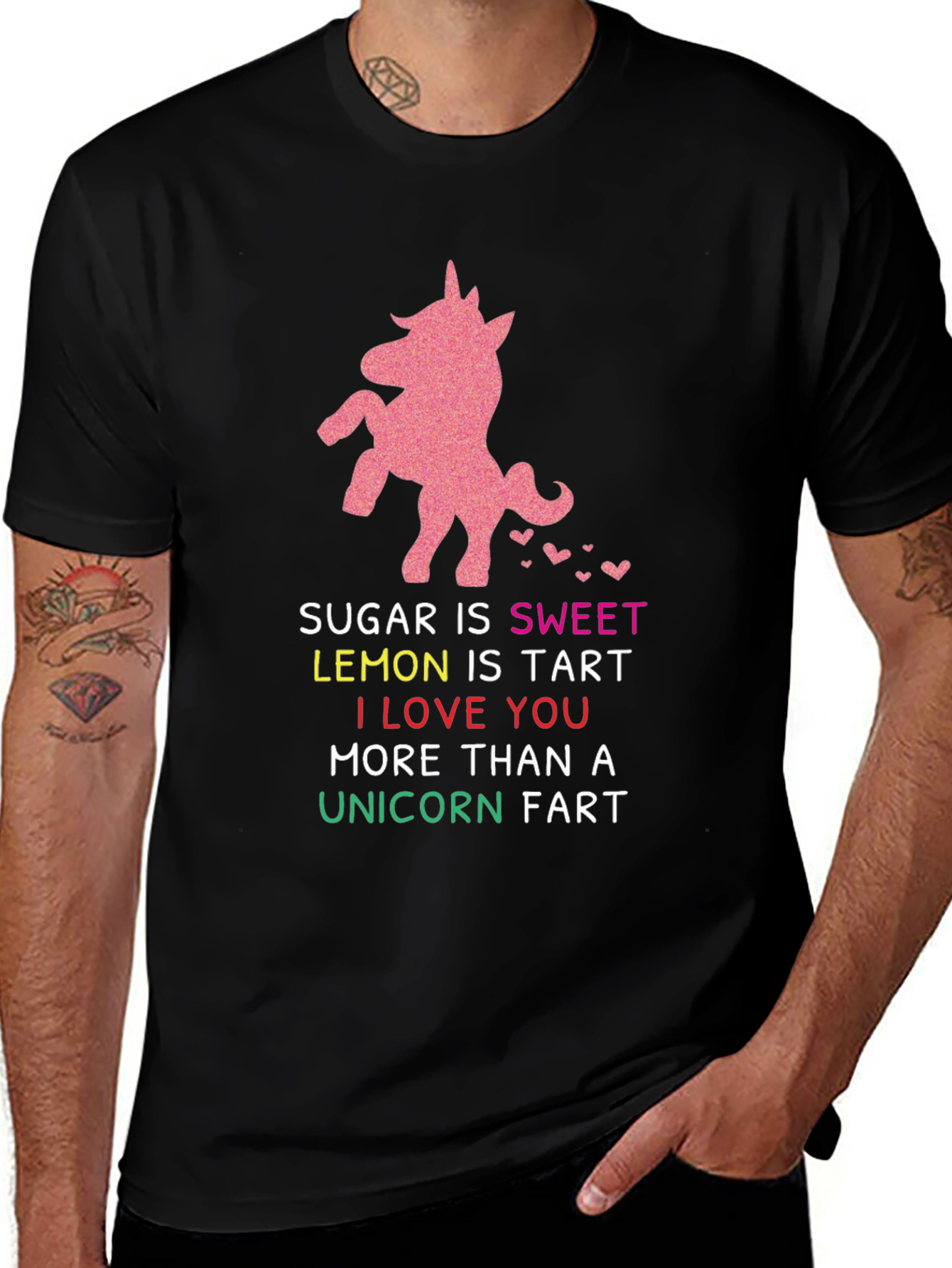 Unicorn Fart Graphic Novelty T-Shirt