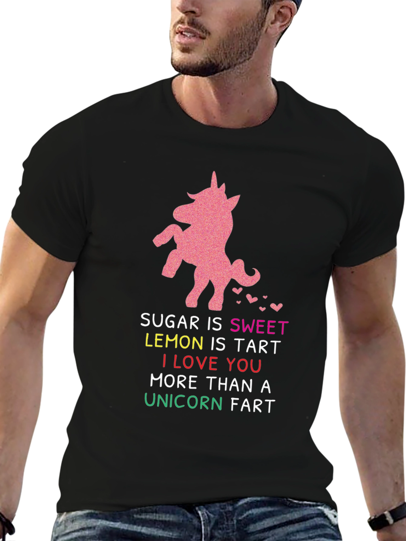 Unicorn Fart Graphic Novelty T-Shirt