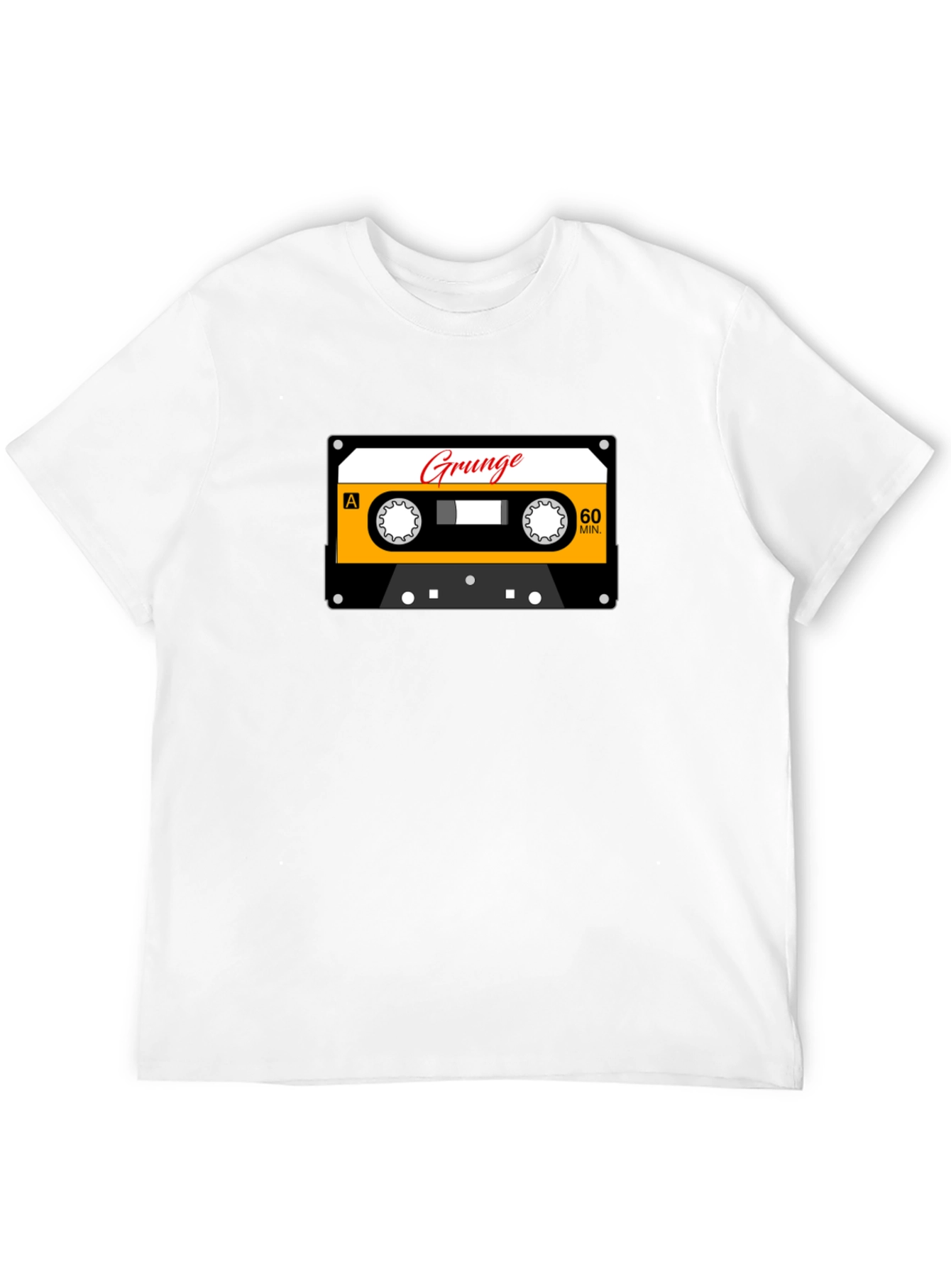 Grunge Cassette Tape Graphic T-Shirt