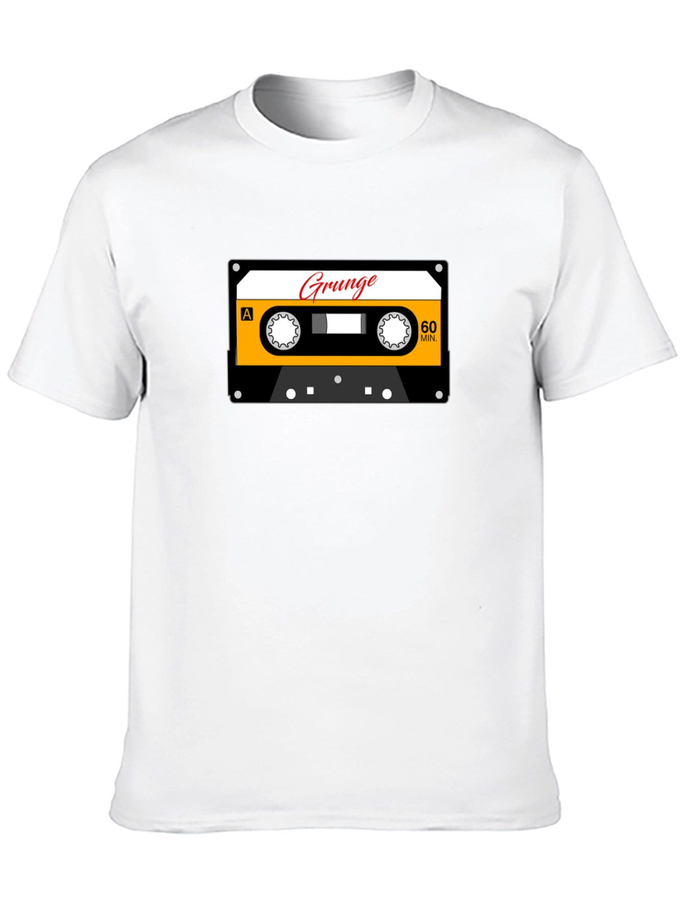 Grunge Cassette Tape Graphic T-Shirt