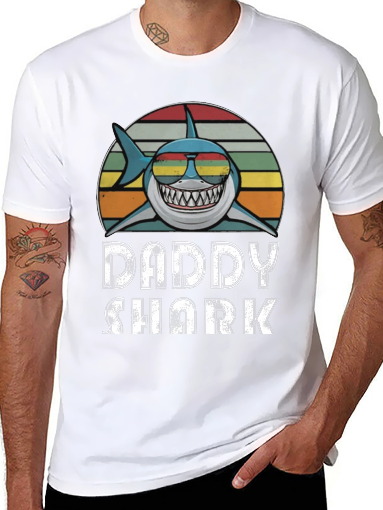 Daddy Shark T-Shirt - Retro Style