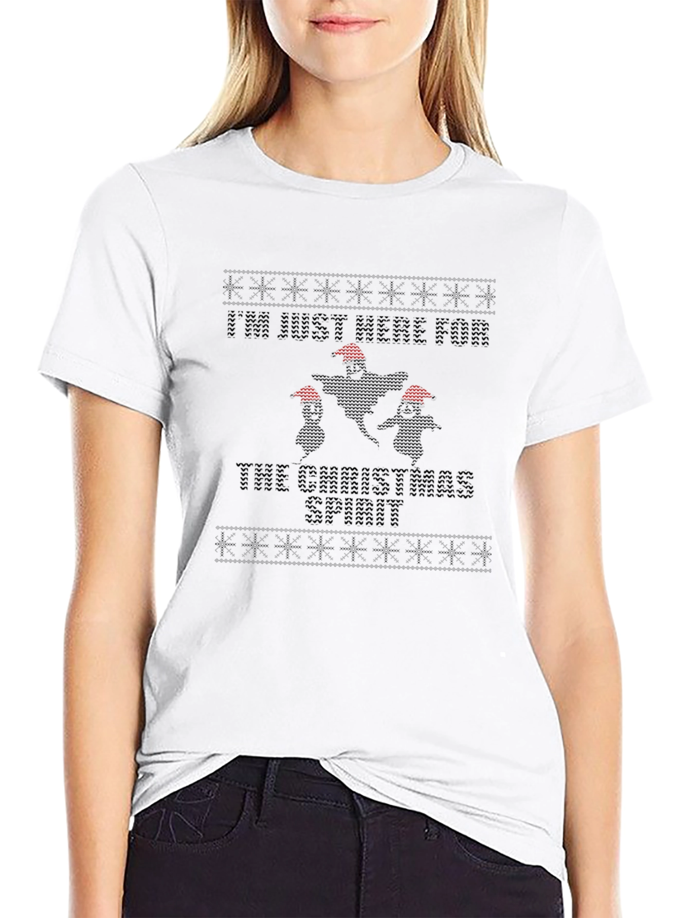 Christmas Spirit Black T-Shirt