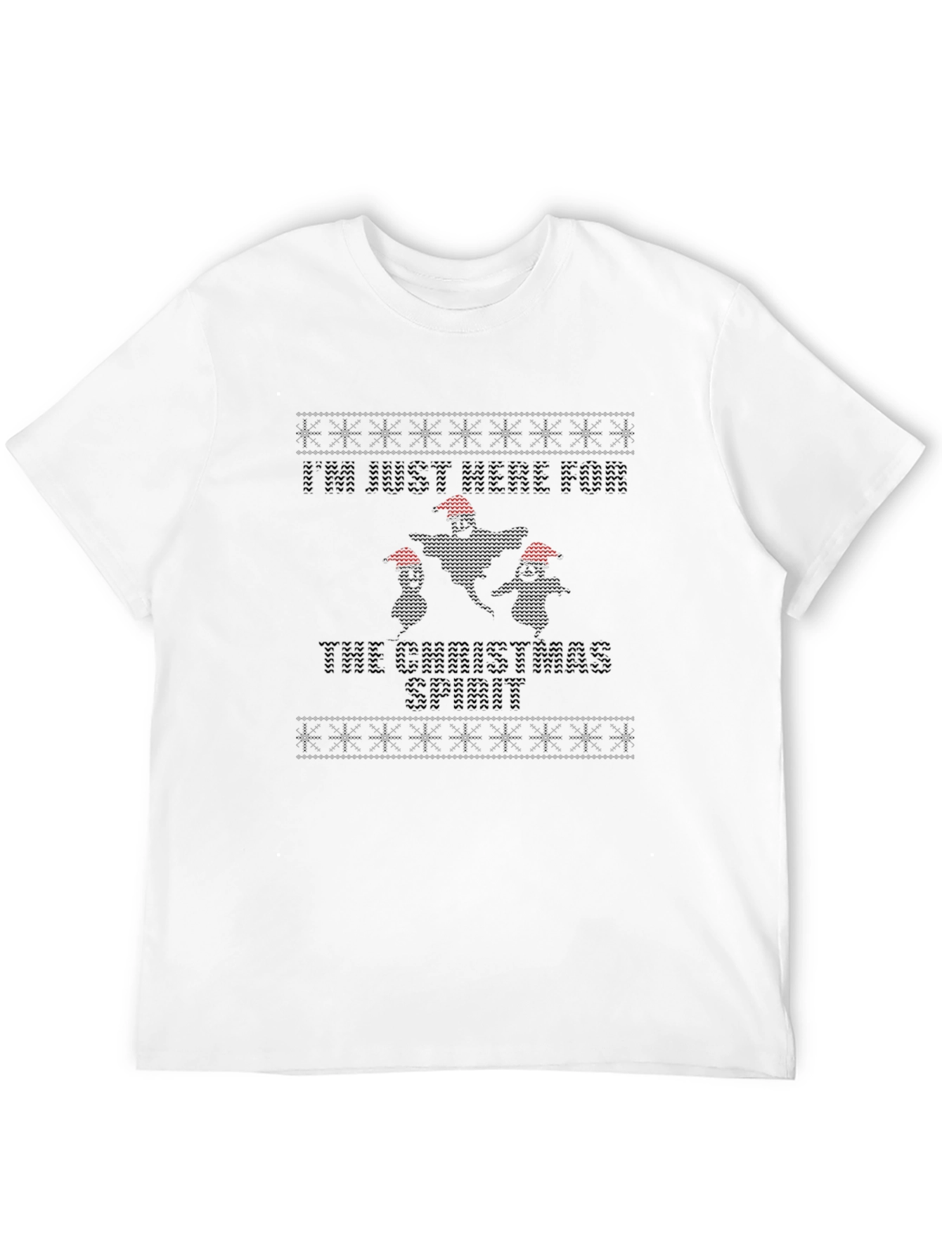 Christmas Spirit Black T-Shirt