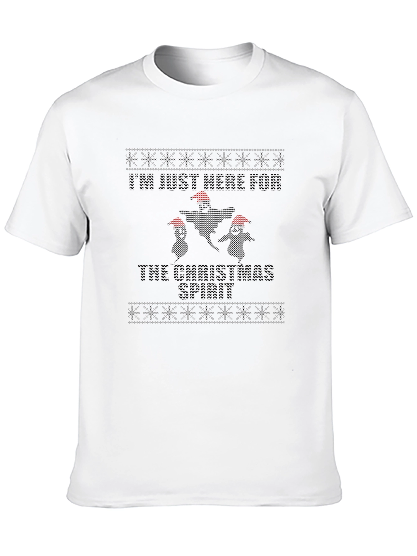 Christmas Spirit Black T-Shirt