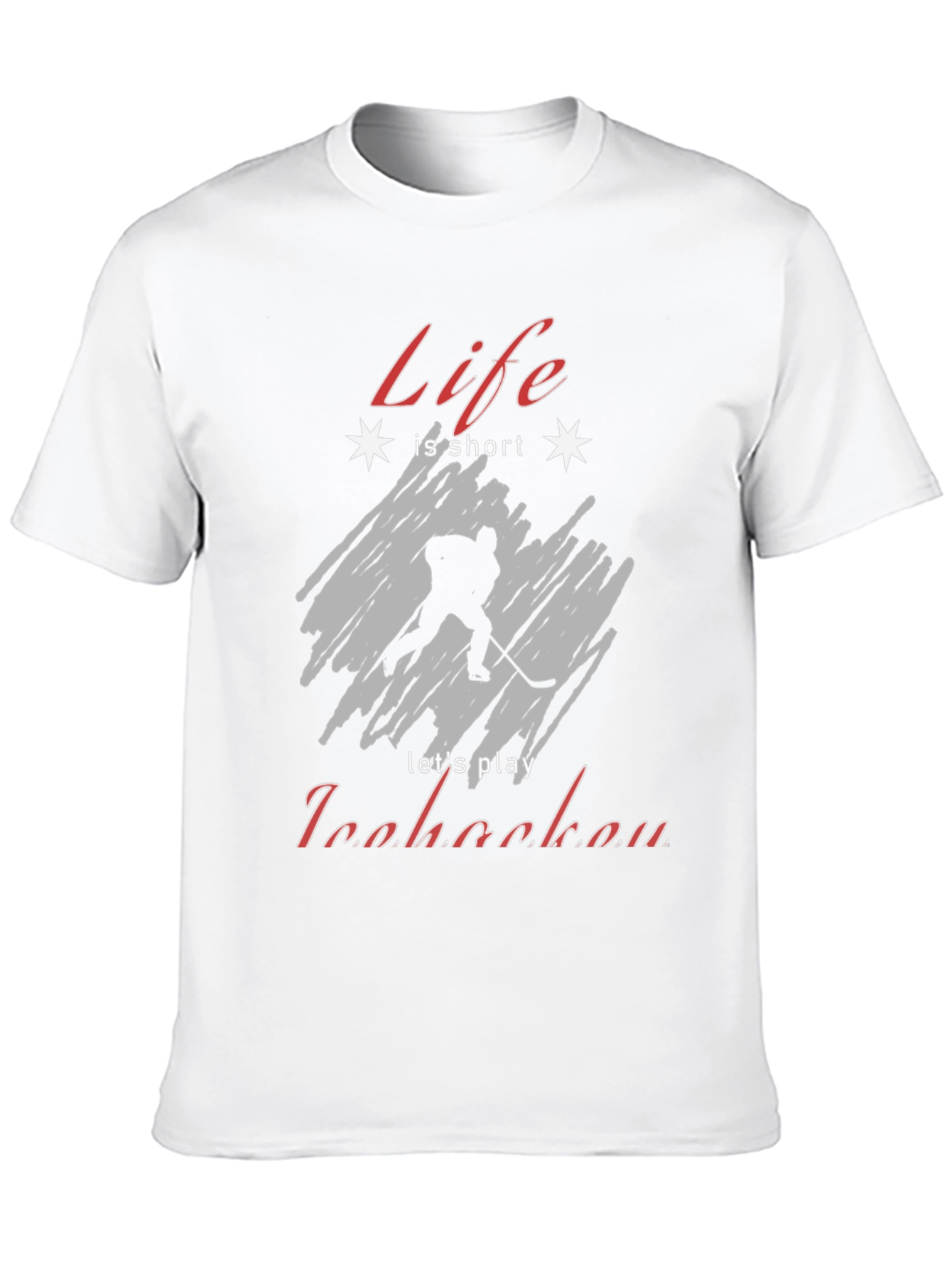 Life is Short Play Ice Hockey T-Shirt