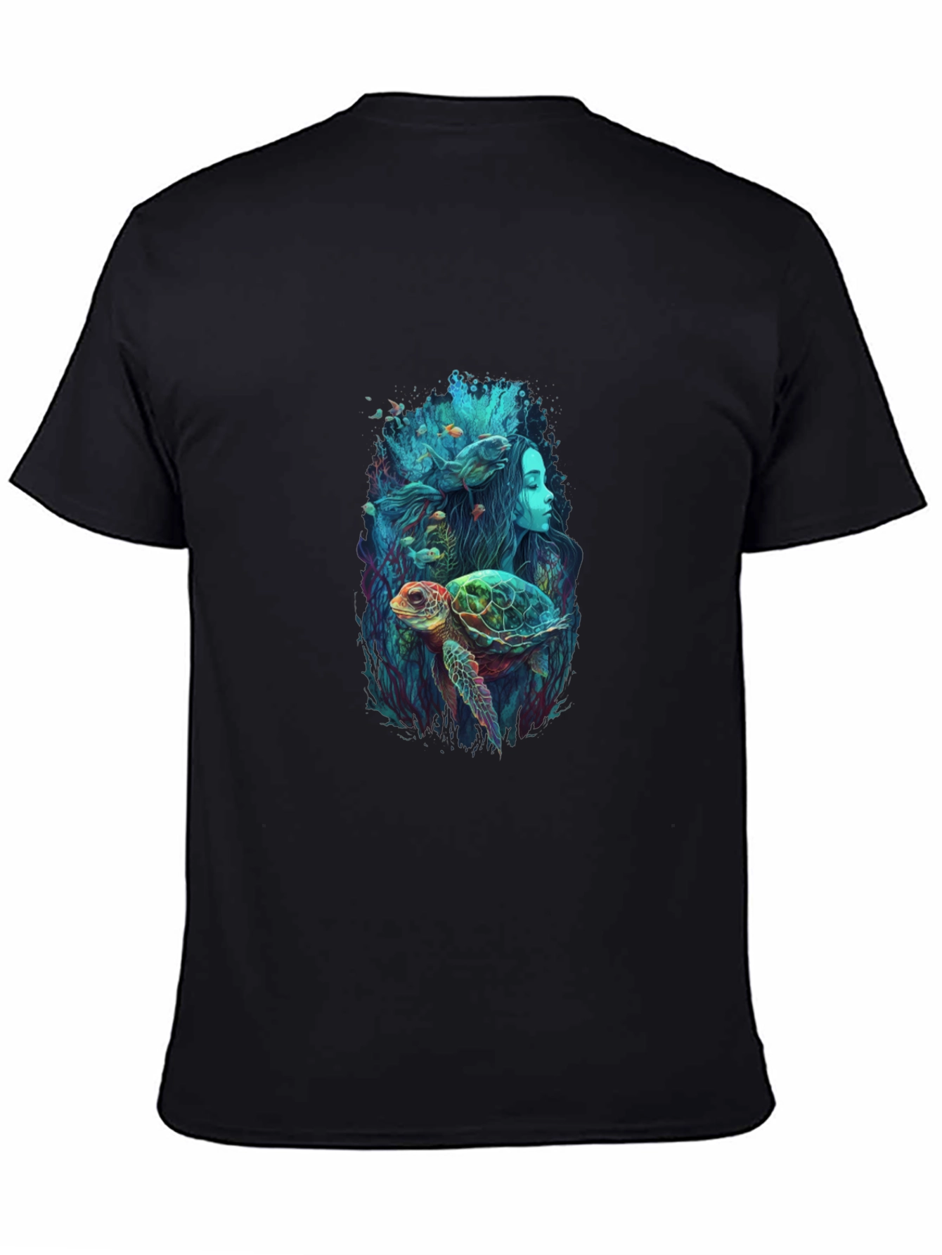 Ocean Dream T-Shirt - Turtle Mermaid Design