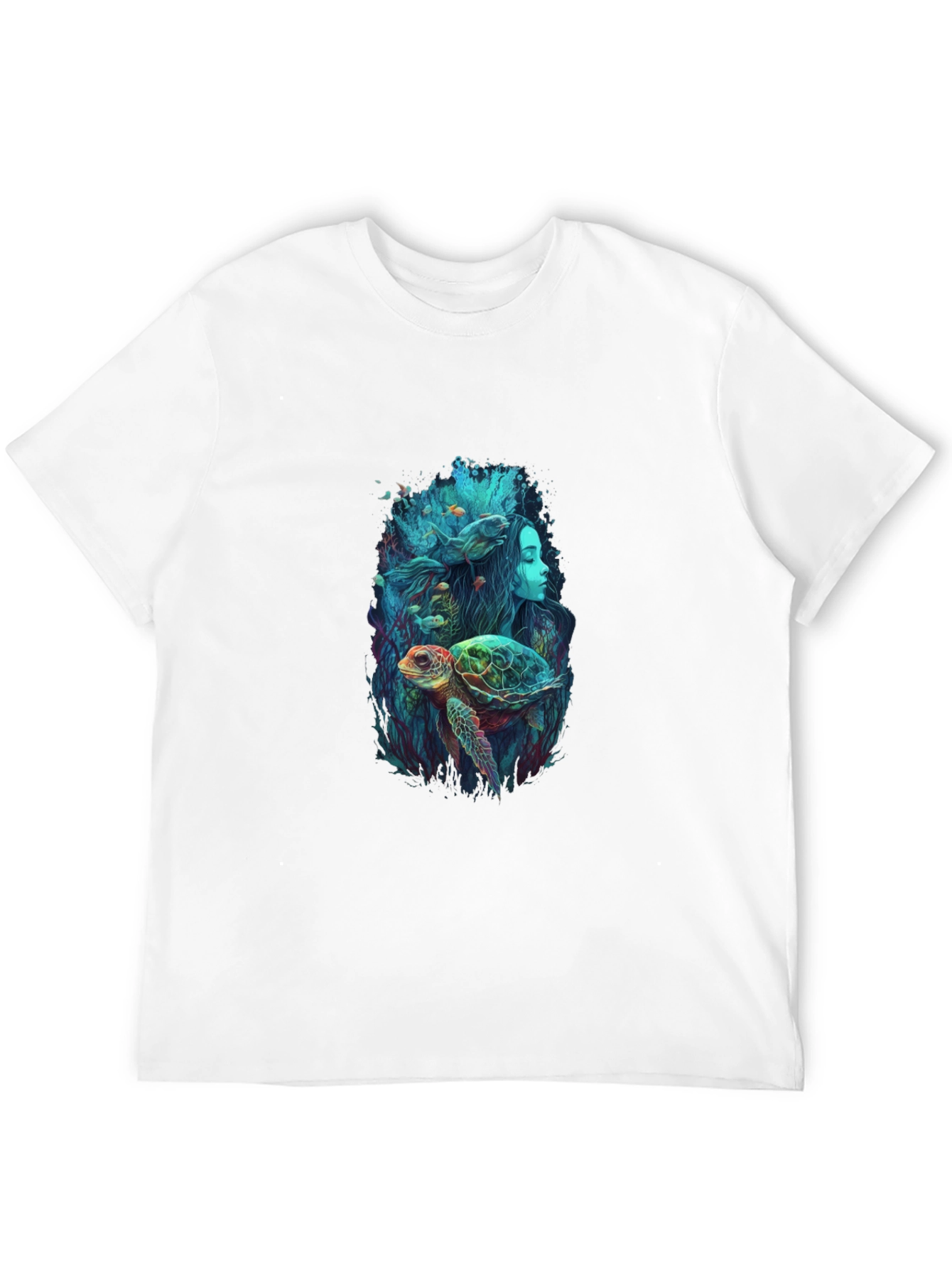 Ocean Dream T-Shirt - Turtle Mermaid Design
