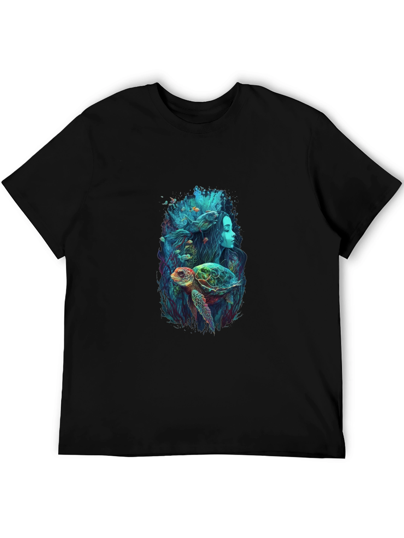 Ocean Dream T-Shirt - Turtle Mermaid Design