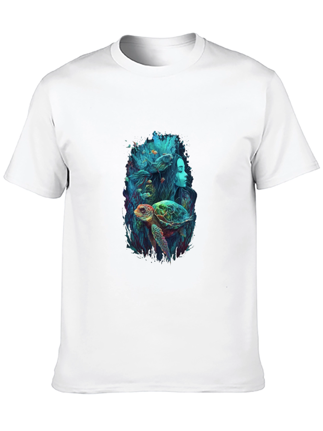 Ocean Dream T-Shirt - Turtle Mermaid Design