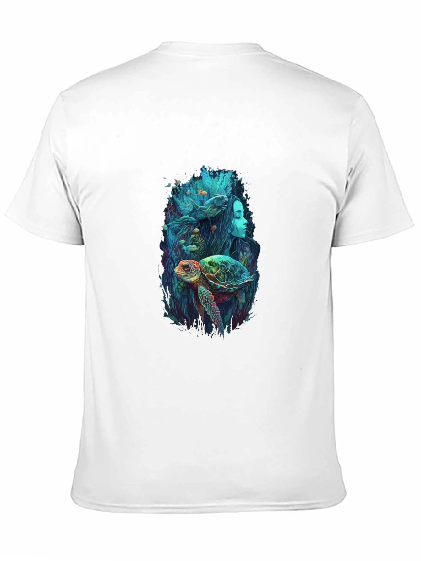 Ocean Dream T-Shirt - Turtle Mermaid Design
