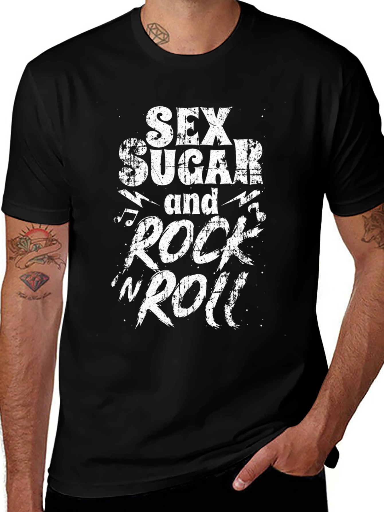 Sex Sugar and Rock N Roll Graphic Tee