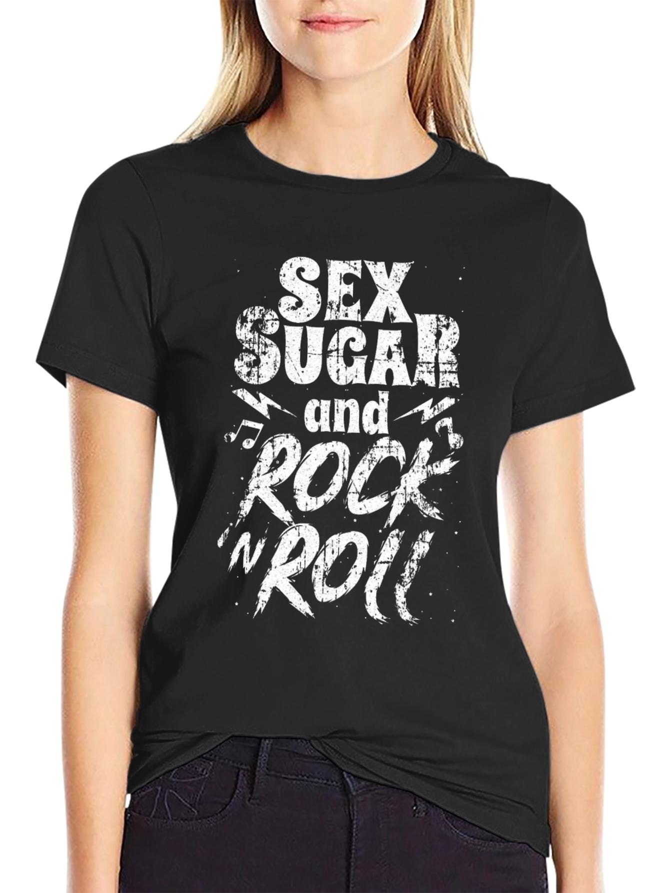 Sex Sugar and Rock N Roll Graphic Tee