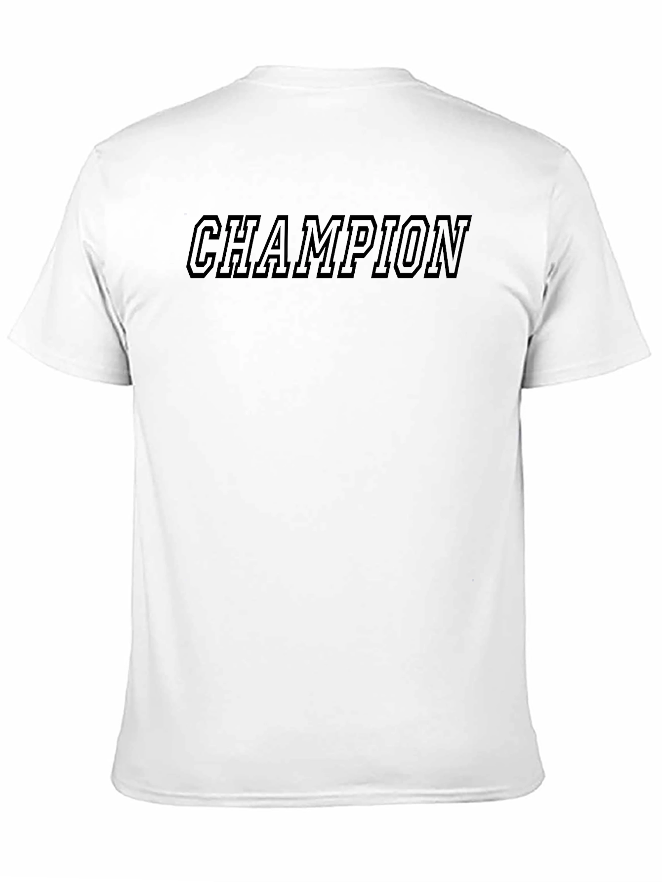 Mens Black Champion Graphic Tee