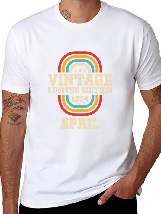 Vintage 1974 April Birthday T-Shirt