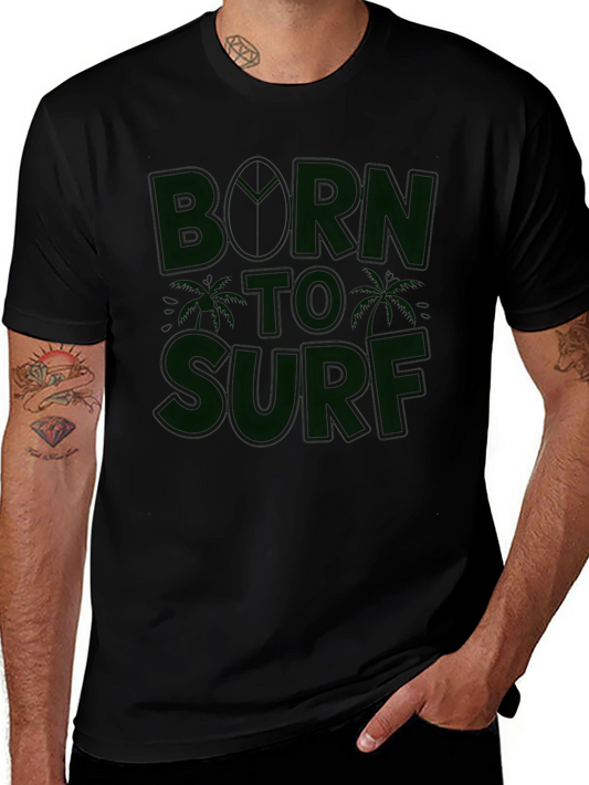 Born to Surf Black Graphic Tee