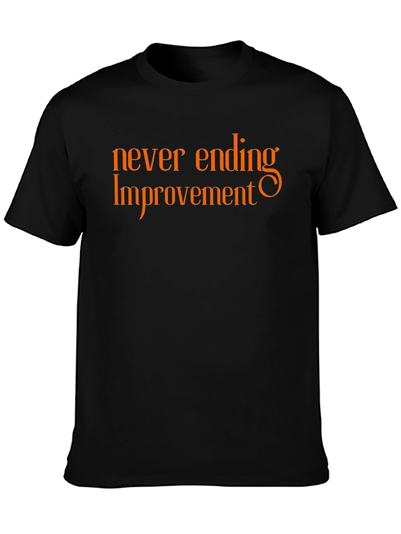 Never Ending Improvement Black Graphic Tee