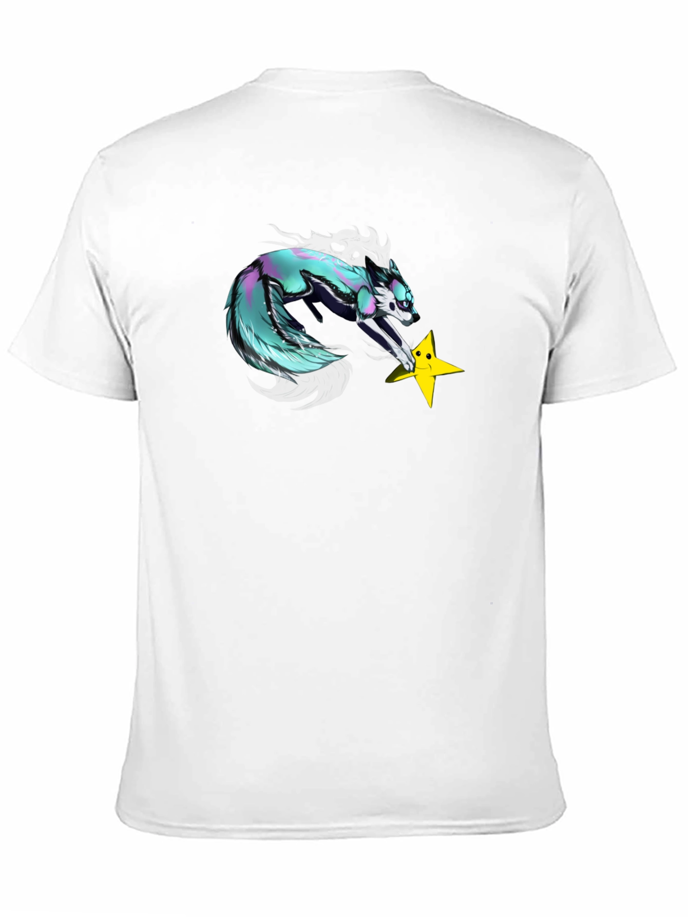 Funky Fox Graphic T-Shirt - Black Cotton Tee