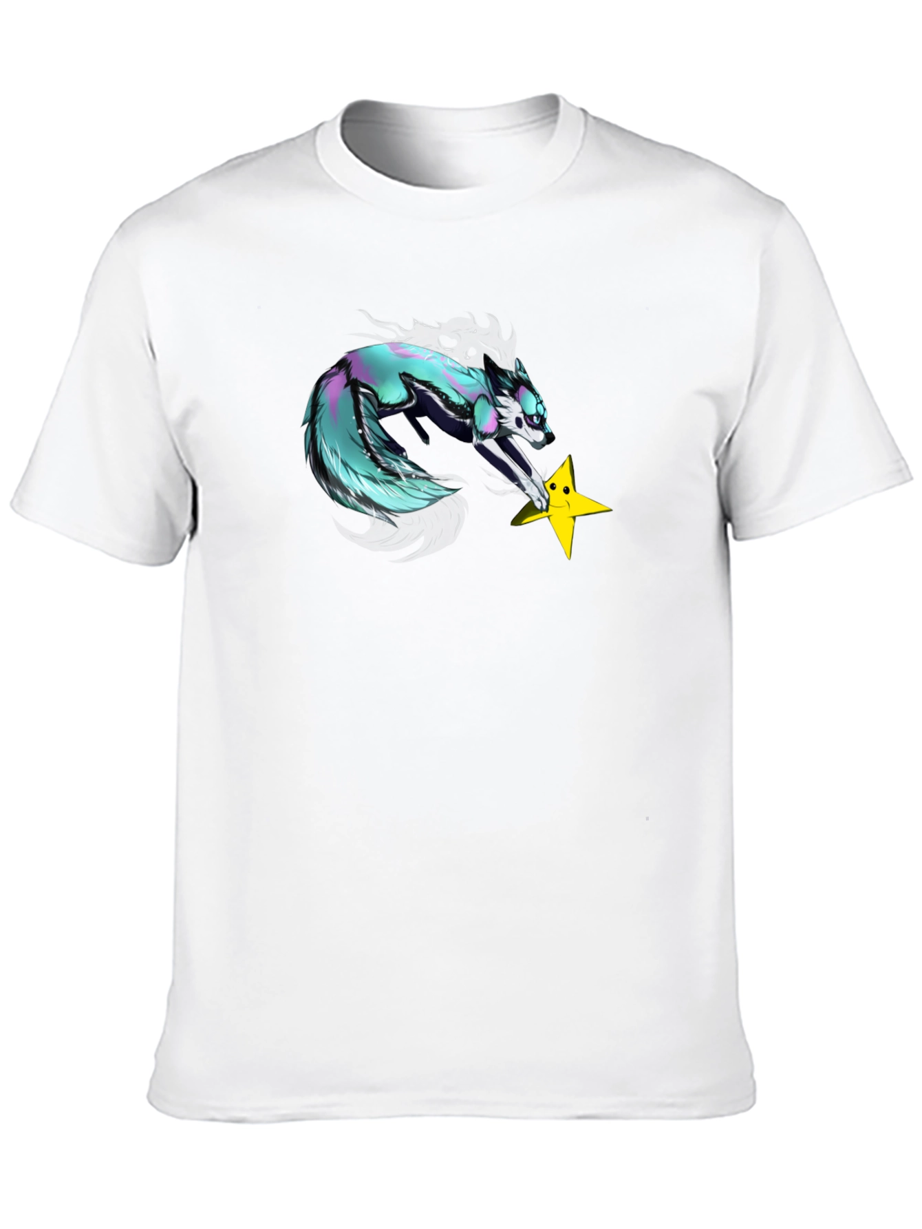 Funky Fox Graphic T-Shirt - Black Cotton Tee