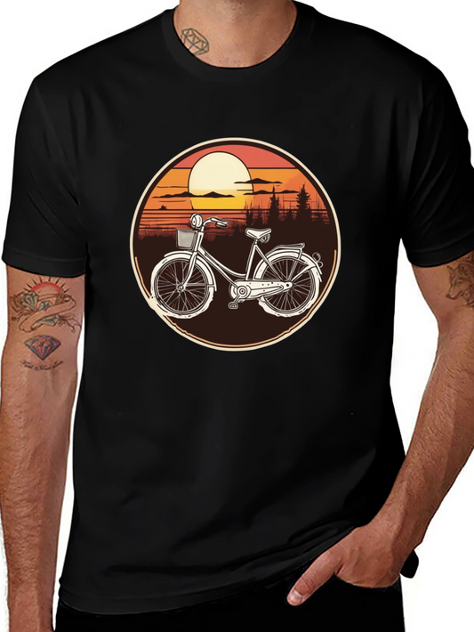 Vintage Bicycle Sunset T-Shirt