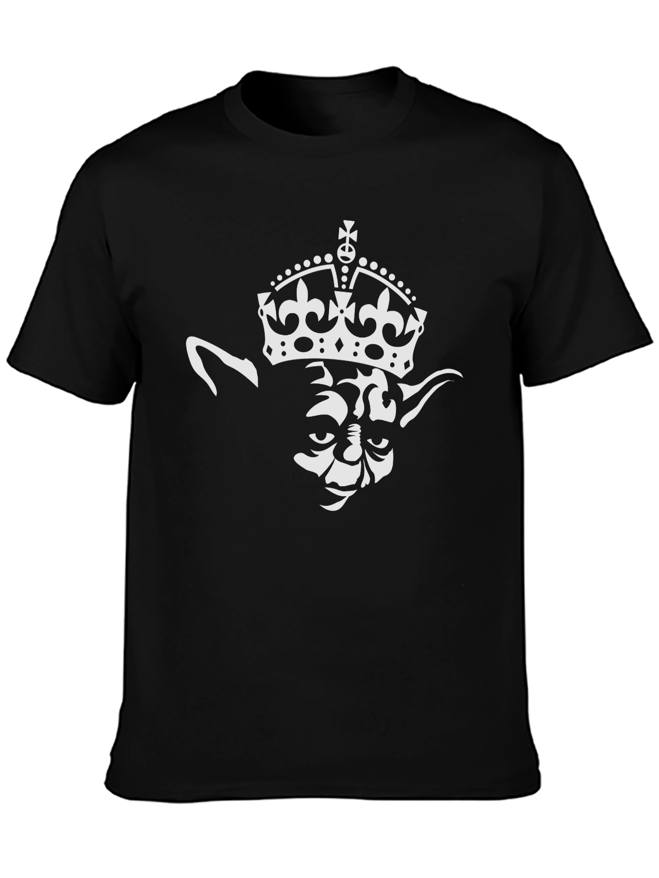 Yoda King Graphic T-Shirt - Black