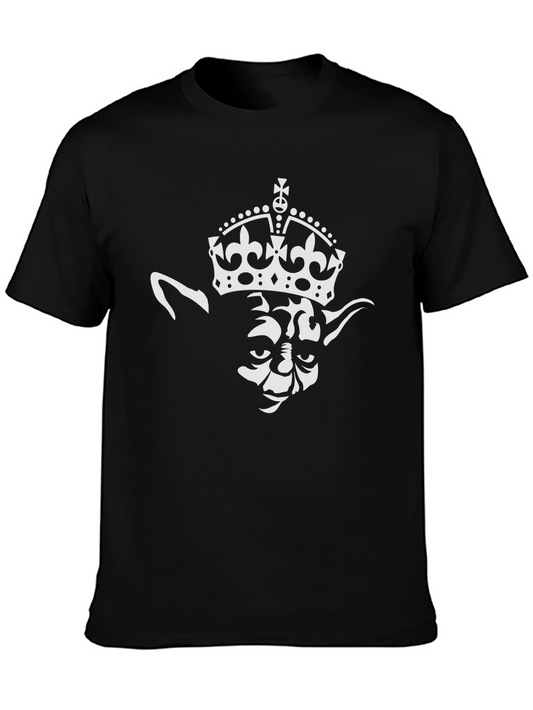 Yoda King Graphic T-Shirt - Black