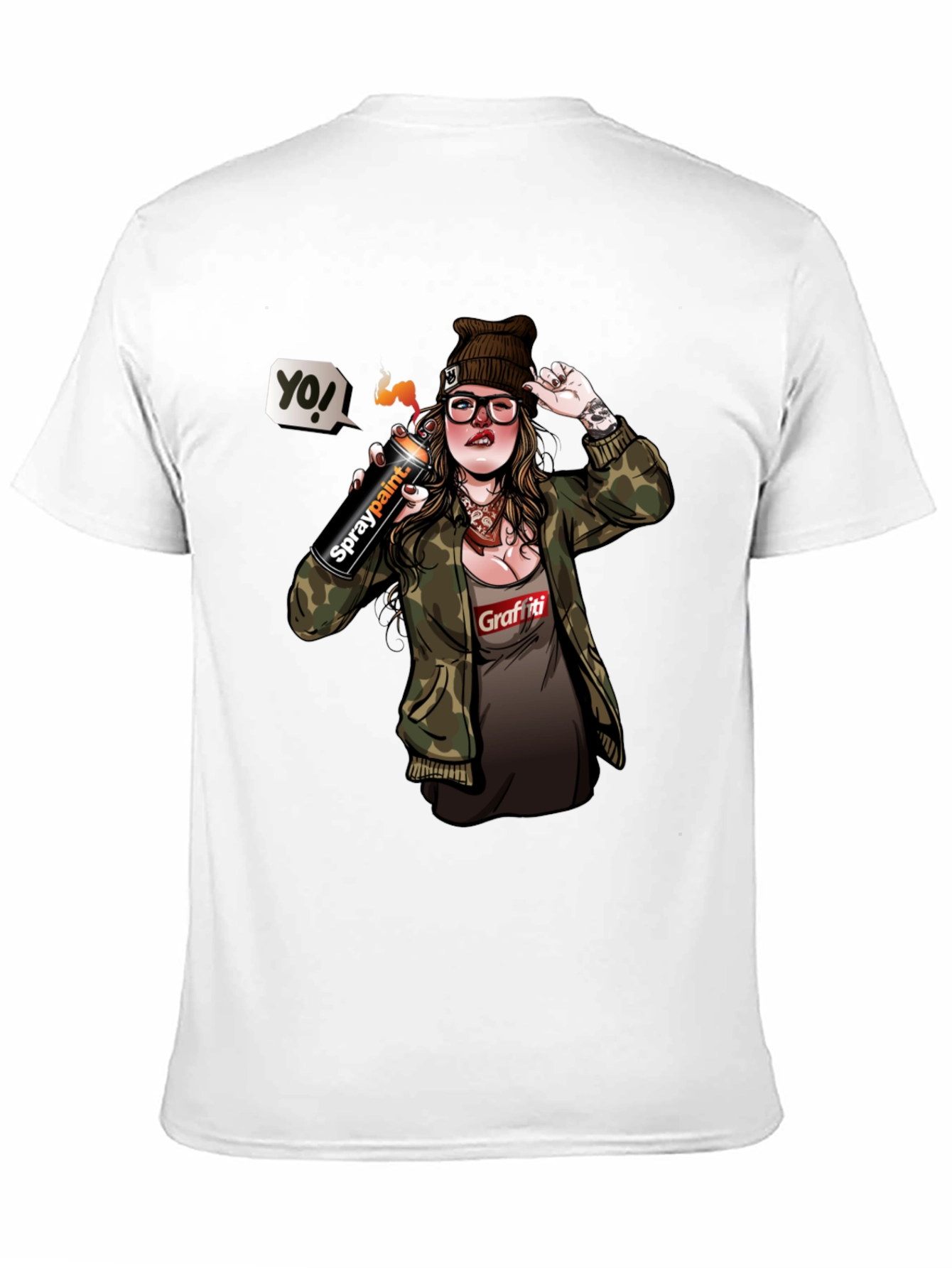 Graffiti Girl T-Shirt - Urban Street Style