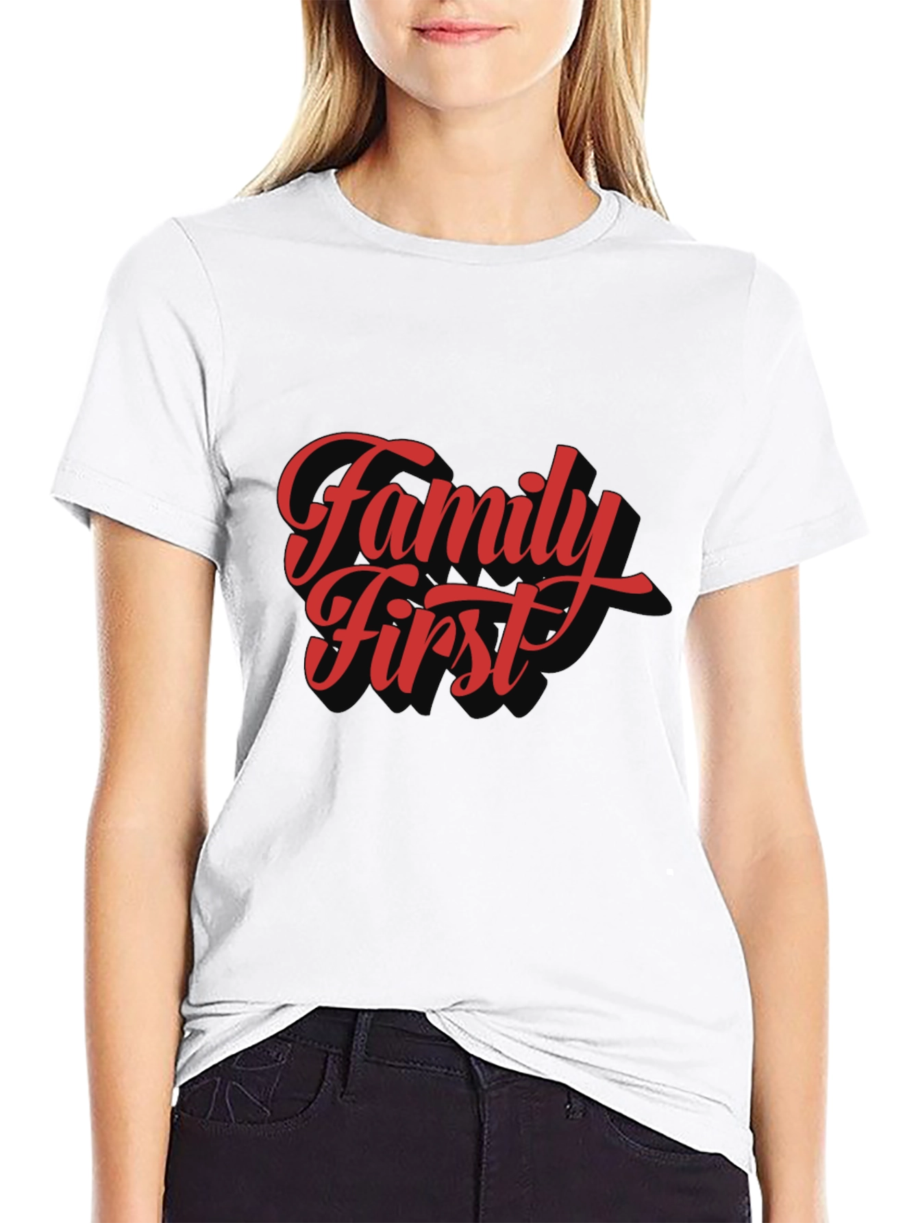 Family First Graphic Tee - Stylish Casual Wear