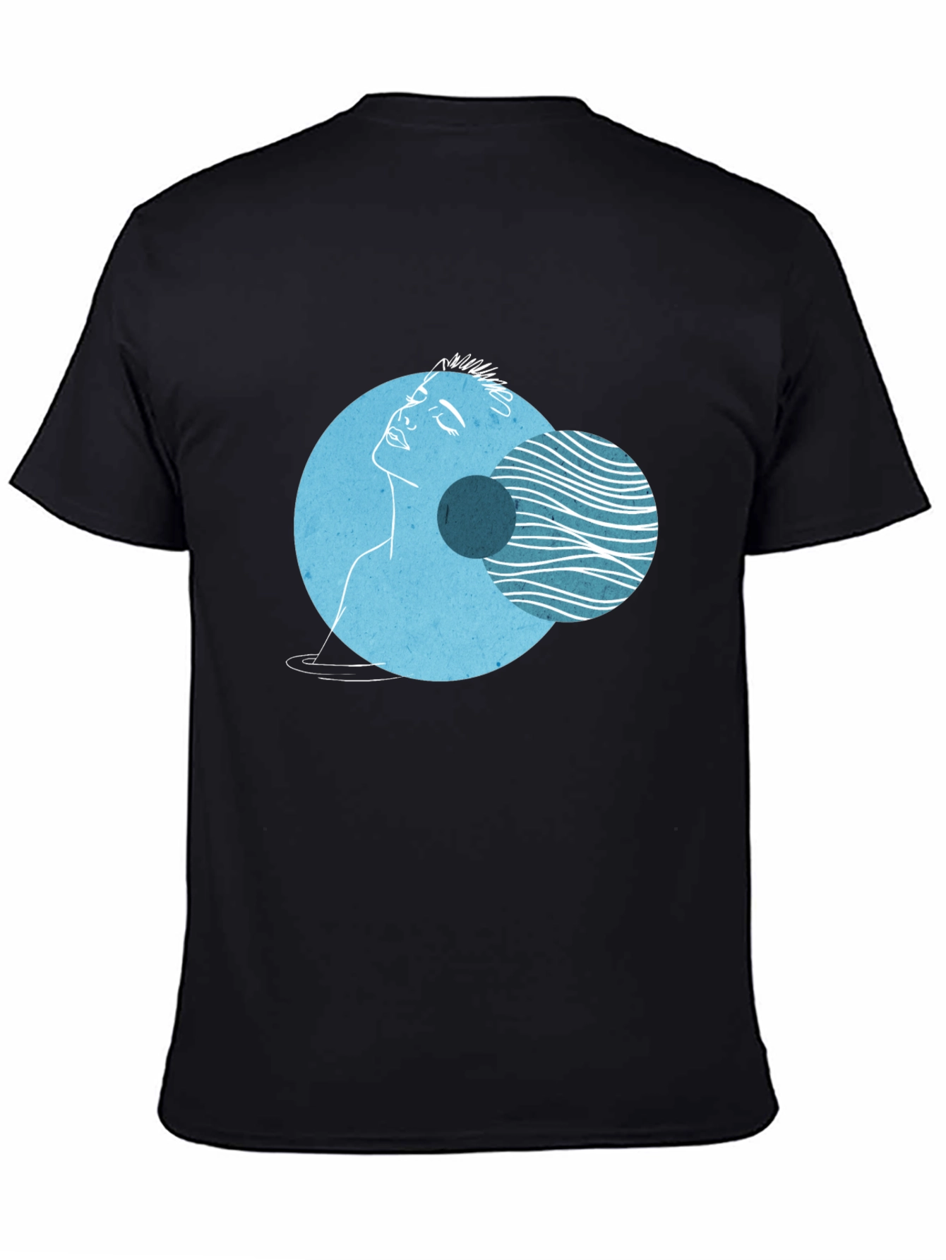 Abstract Face Graphic Tee - Modern Art Shirt